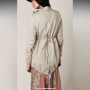 Free People Utility Jacket in Light Tan